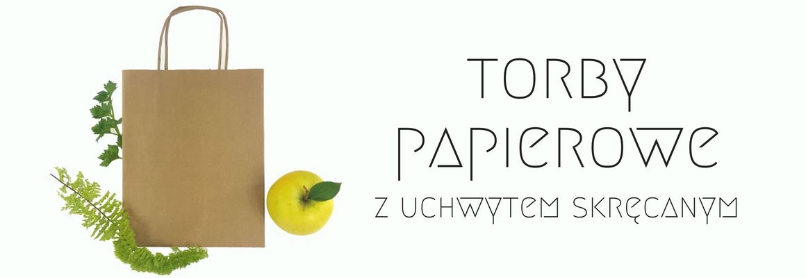 Torby papierowe z uchwytem skręcanym