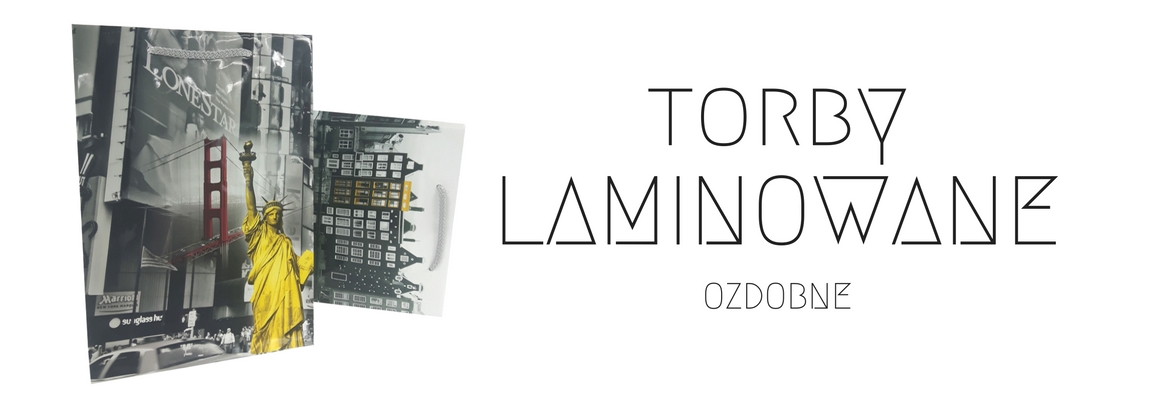 Torby laminowane ozdobne z nadrukiem